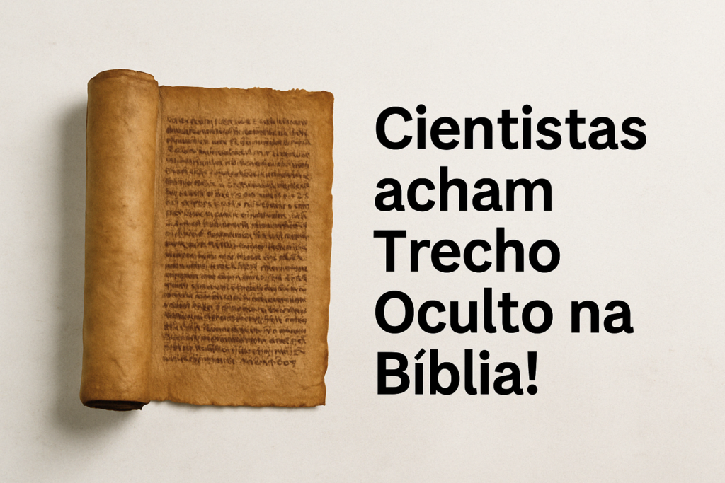 Cientistas acham trecho oculto na bíblia